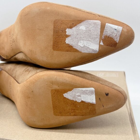 Vince Hillside Women’s Ankle Boots Booties Tan Brown Suede High Heel US 10 EU 41 - Picture 10 of 10